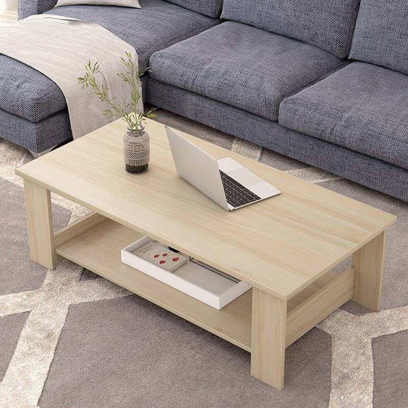 Bàn Trà Sofa Phòng Khách 2 Tầng NANA Chân Gỗ Tự Nhiên Thiết Kế Phong Cách Hiện Đại - BT06