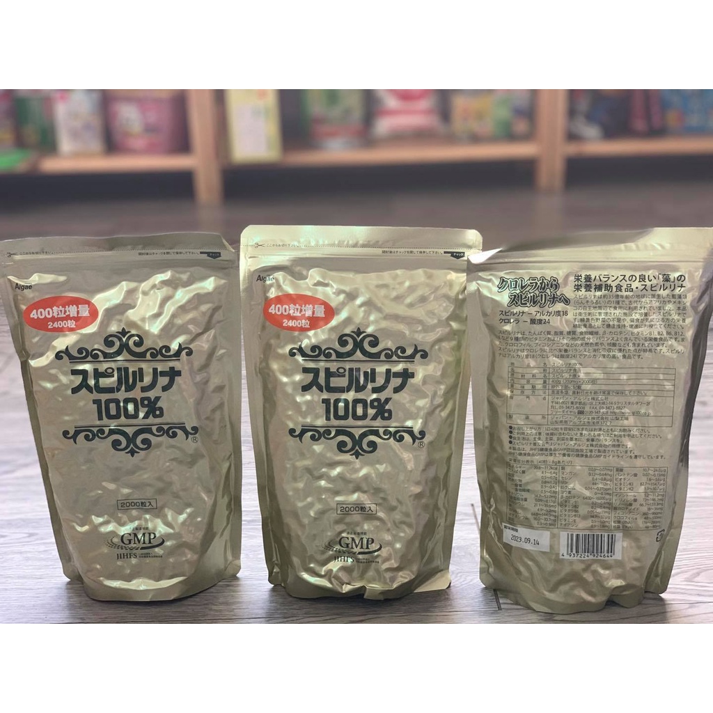 Viên uống tảo xoắn Nhật Bản (Spirulina) 2200 viên Chính Hãng