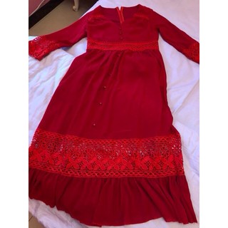 ORDER Đầm Boho, Váy phối ren dáng dài - 2 màu