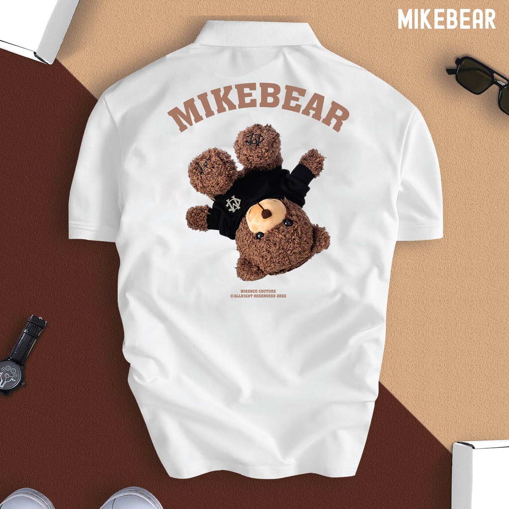Áo Polo nam nữ Gấu Teddy MIKEBEAR cổ bẻ vải xịn fullbox, trẻ trung, thanh lịch