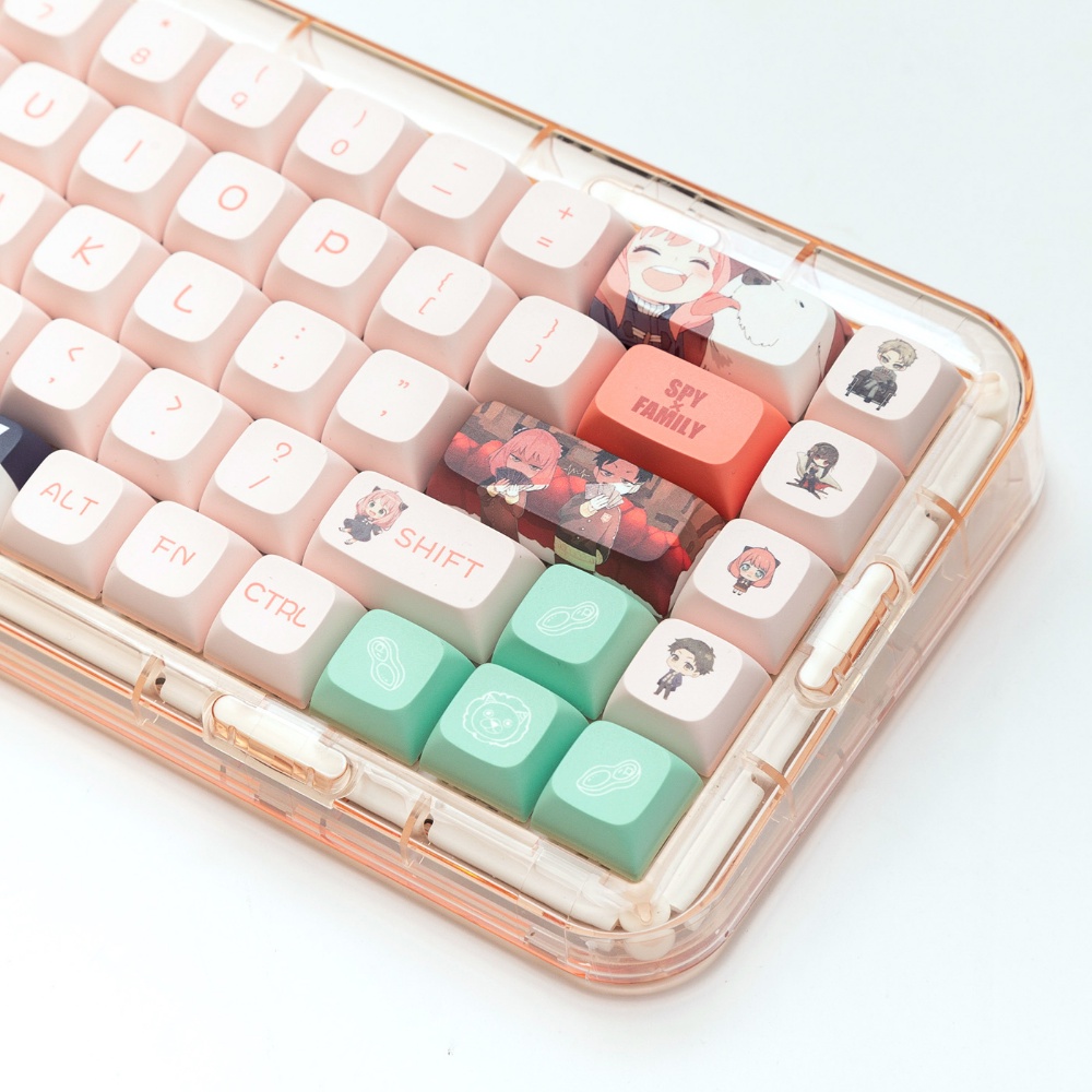 140 Phím Anya Forger Keycaps XDA Profile SPY×FAMILY Anime PBT Dye Sub Bàn phím cơ Keycap