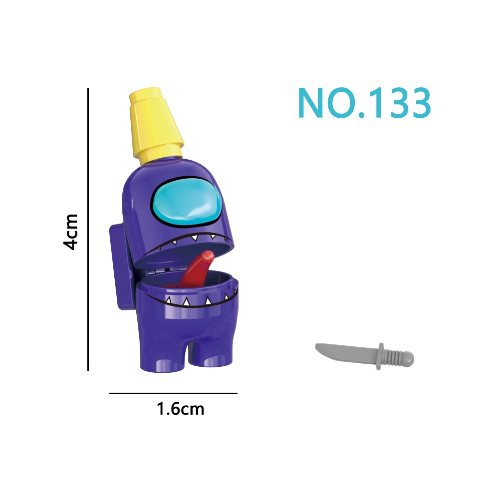 Among us Bộ Đồ Chơi Lắp Ráp Mini Cho Trẻ Em