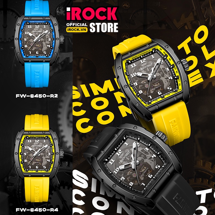 [Mã BMTTC60 giảm đến 60K đơn 50K] Đồng Hồ Nam iRock Mark 2 - Automatic Cao Cấp Chạy Full Kim - Chống Nước 30M