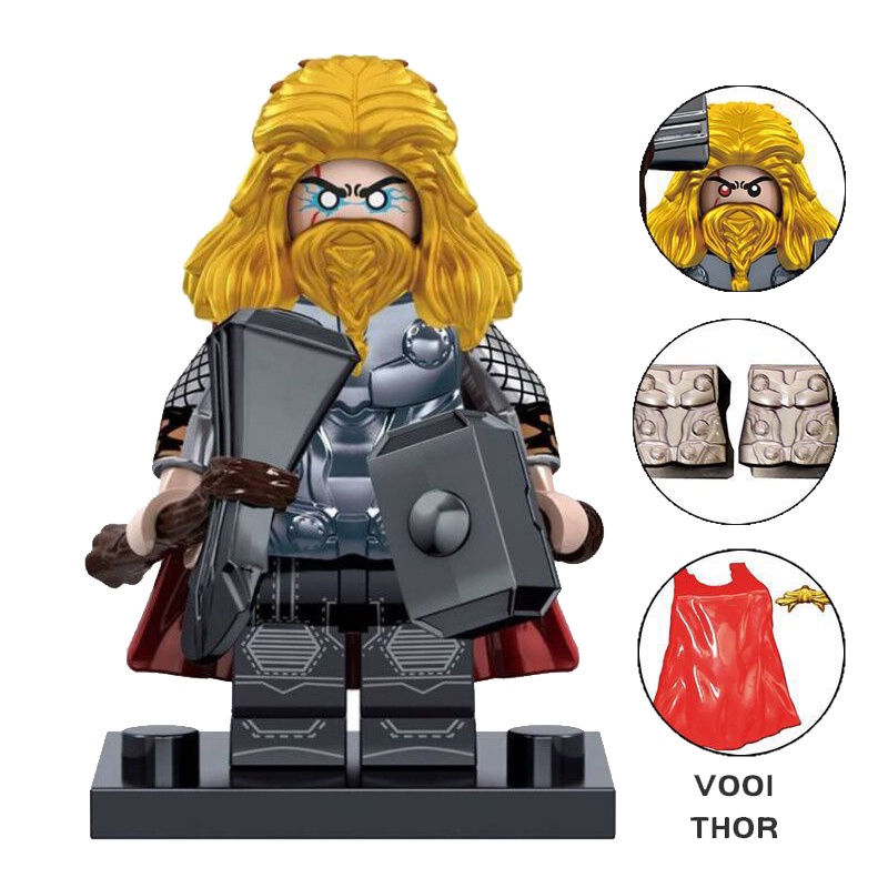 Mô Hình Đồ Chơi Lắp Ráp Nhân Vật Hawkeys War Machine Loki Mini