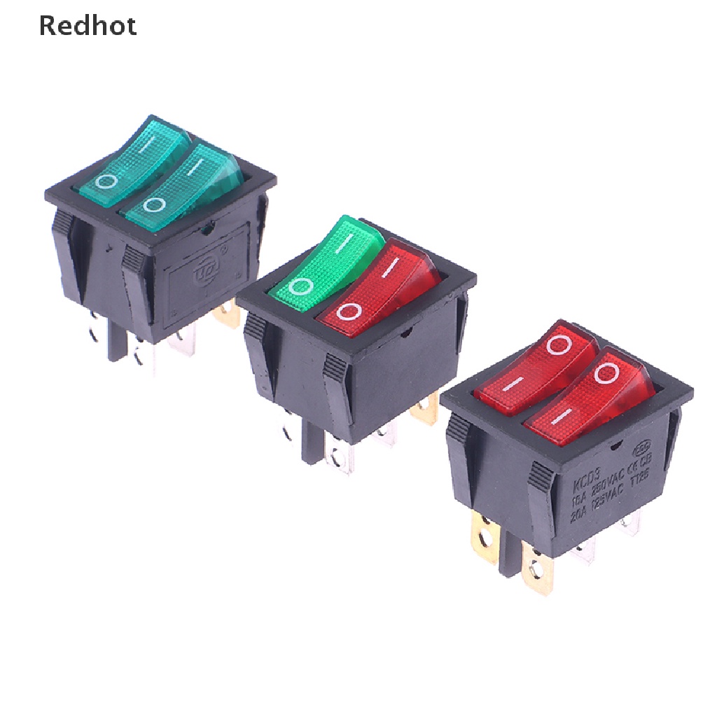 Công Tắc Bật / Tắt Đèn KCD4 KCD6 4 / 6PIN Cho Tàu Thuyền