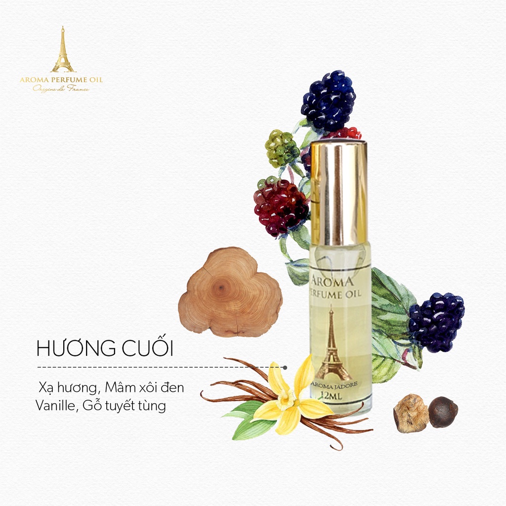 Nước Hoa Pháp AromaDior Jadore Nữ Tính, Nồng Nàn, Gọi Cảm