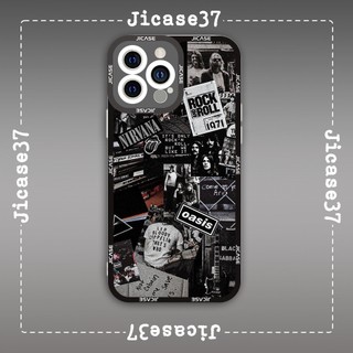 Ốp lưng iphone và samsung xiaomi oppo cạnh vuông Jicase Oasis Rock UK Vintage Rock N' Roll 