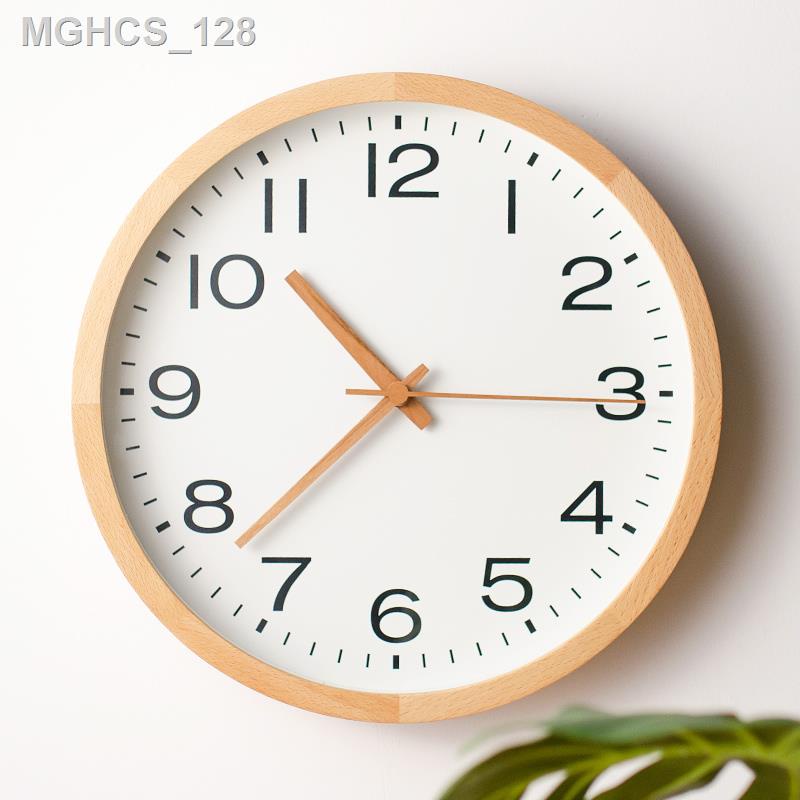 ☒ ◊ ✗ Nhật Bản Đơn Giản Đồng Hồ Treo Tường Bắc Âu Thời Trang Phòng Khách Gỗ Đồng Hồ Thạch Anh Phòng Ăn Phòng Ngủ Hiện Đạ