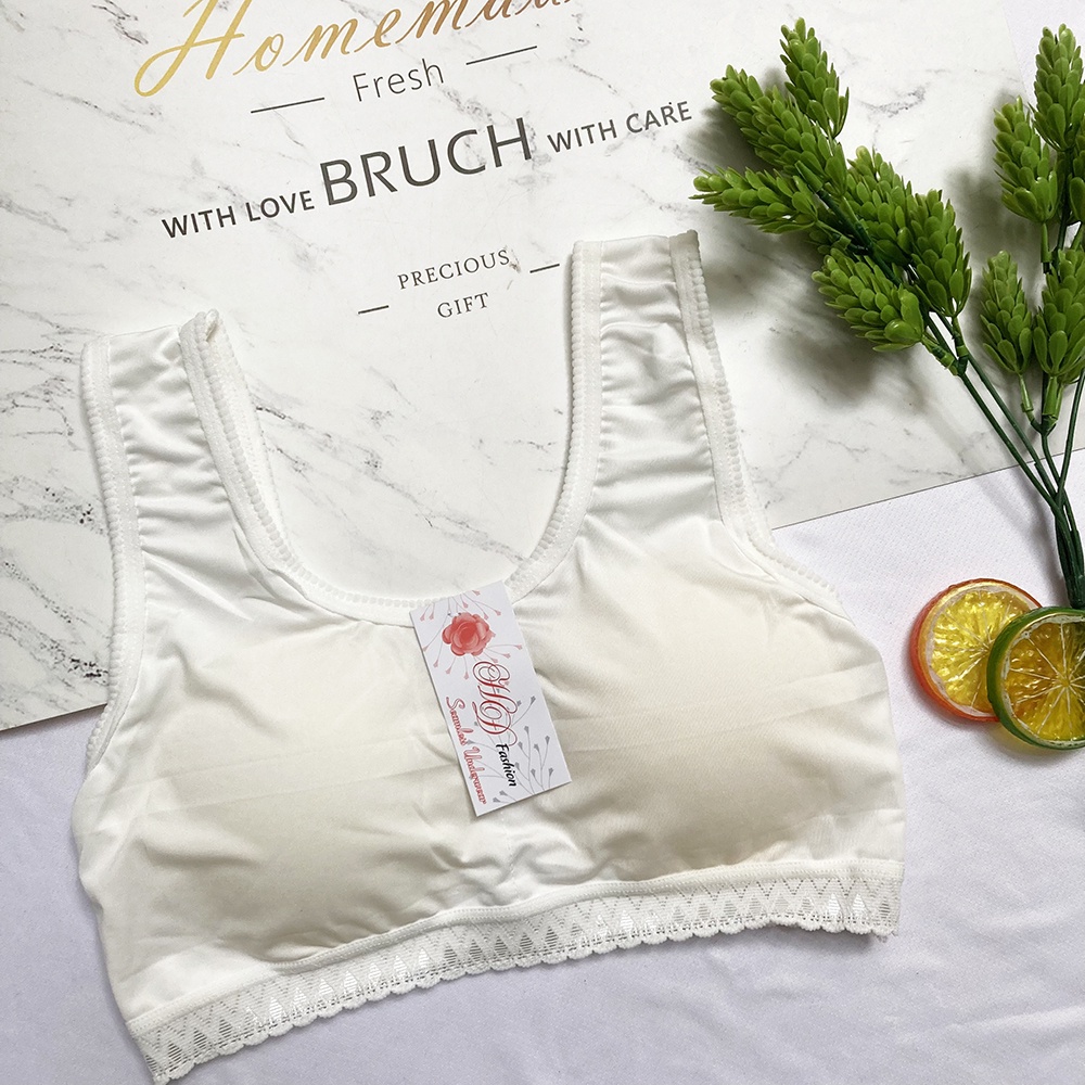 Áo lá học sinh có mút, áo lót lá freesize từ 35-38kg - AOLA29