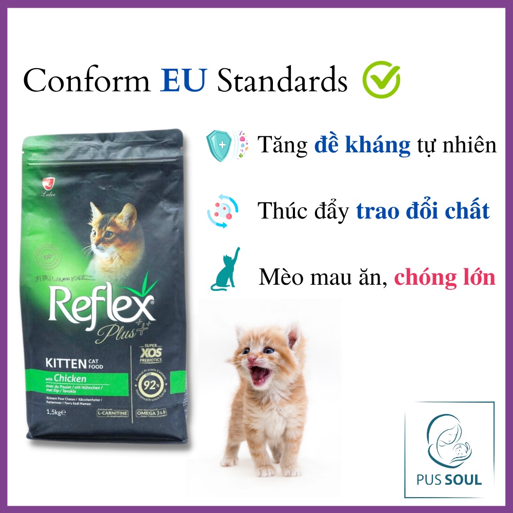 Mua Hạt Reflex KITTEN 1.5KG (Thức Ăn Cho Mèo Con) | Tăng Đề Kháng Tự ...