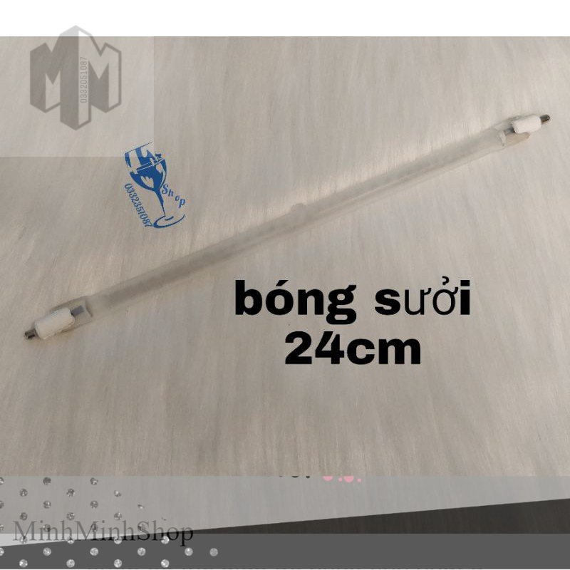 bóng sưởi - bóng quạt sưởi halogen 24cm