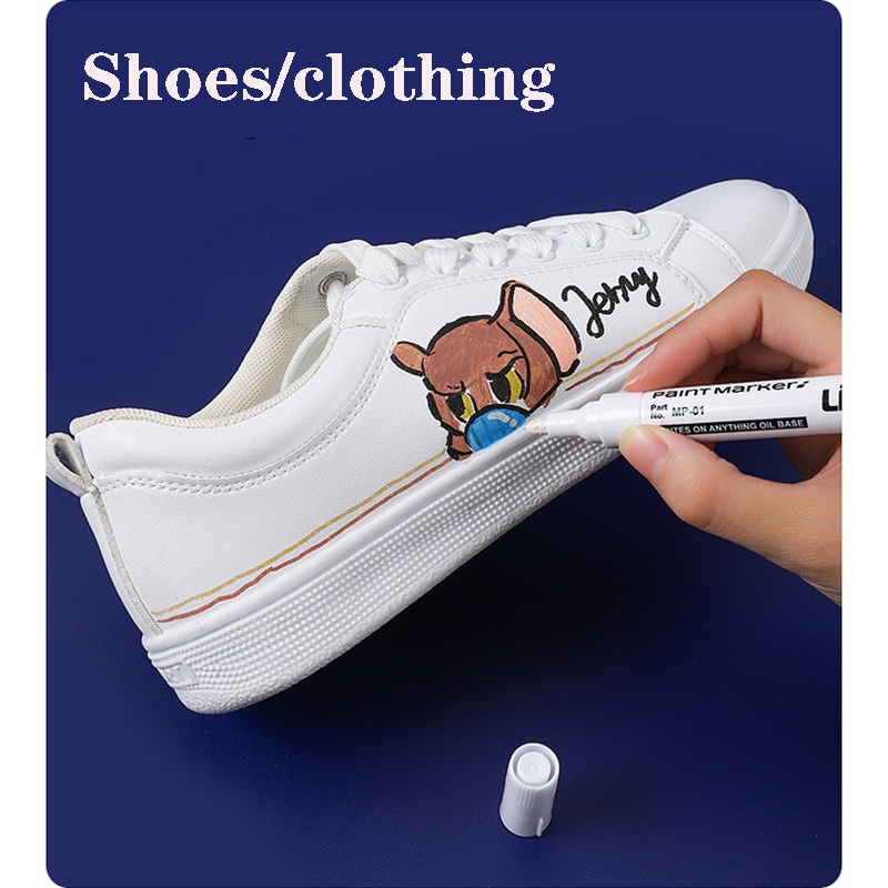 Bút Đánh Dấu Bằng Gốm 12 Màu Không Phai Không Phai Màu Đen