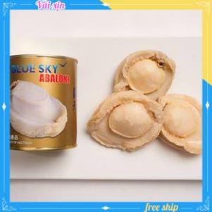 Bào ngư tự nhiên đóng lon Blue Sky Úc loại hảo hạng con to - HaWin Food