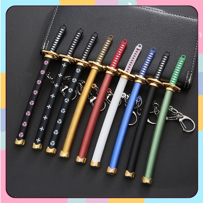 Móc Khoá Kiếm Zoro dài 15cm bằng Hợp Kim Cao Cấp Móc Khoá kiém Katana Onepice Anime treo chìa khoá Mô hình trưng bày