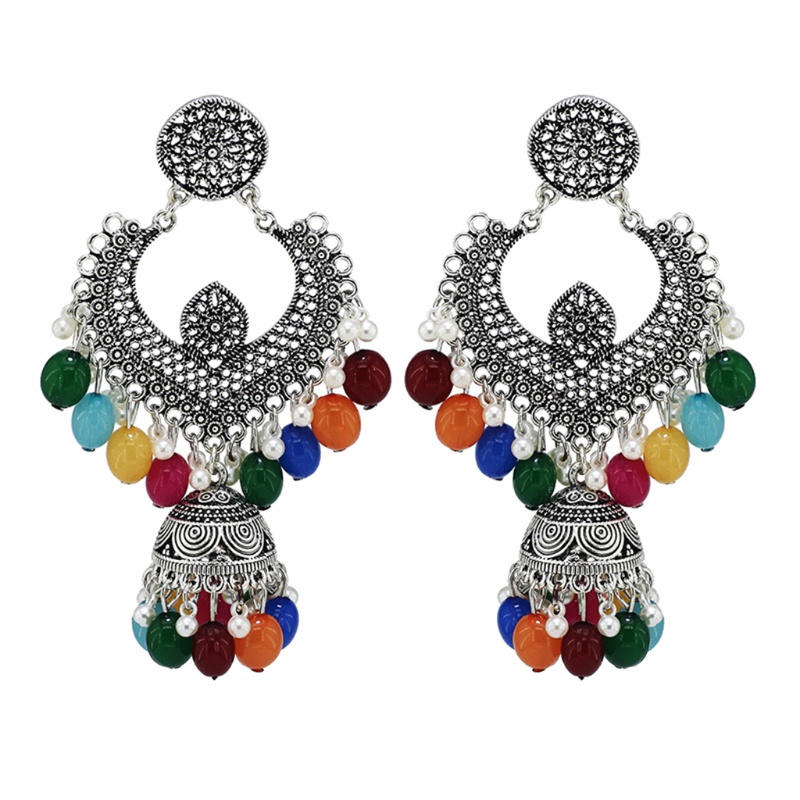 ✿ Bông Tai Hình Lồng Chim Phong Cách Retro Nepal Thời Trang Cho Nữ