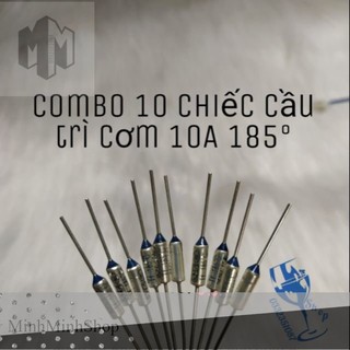 Combo 10 cầu chì - trở nồi cơm 250v 10a 185°c