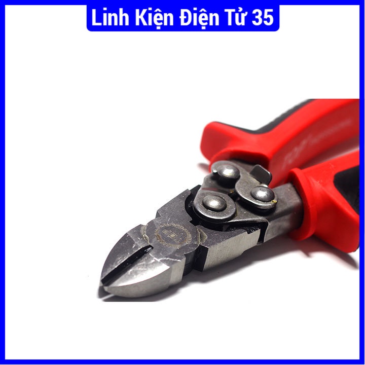 Kìm điện Top 8 inch cán bọc cao su có cách điện tốt, tay cầm êm ái khi sử dụng