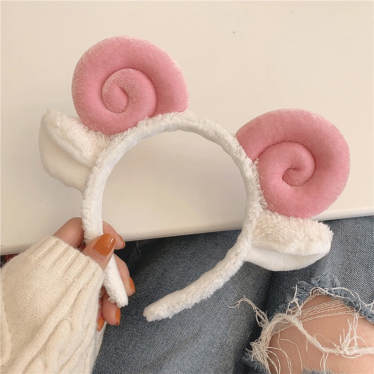 Băng Đô Len Lông Cừu Kiểu Hoạt Hình Đáng Yêu Cho Bé Gái