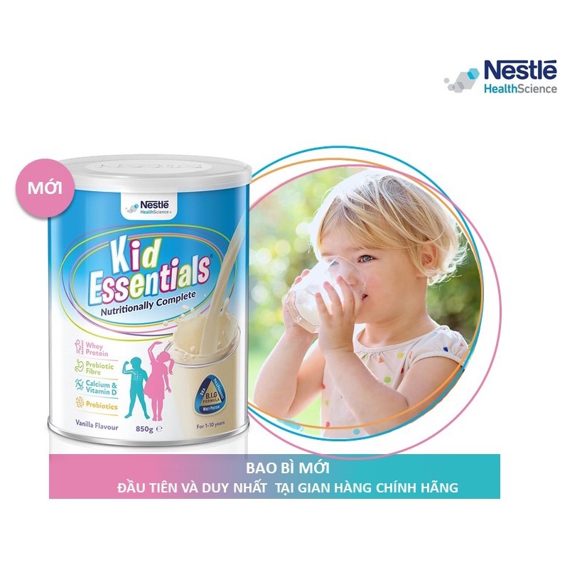 [DATE 02.25] Combo 4 lon Sữa Kid Essentials mẫu mới cho trẻ biếng ăn, chậm tăng cân- 800g [NHẬP KHẨU CHÍNH HÃNG]