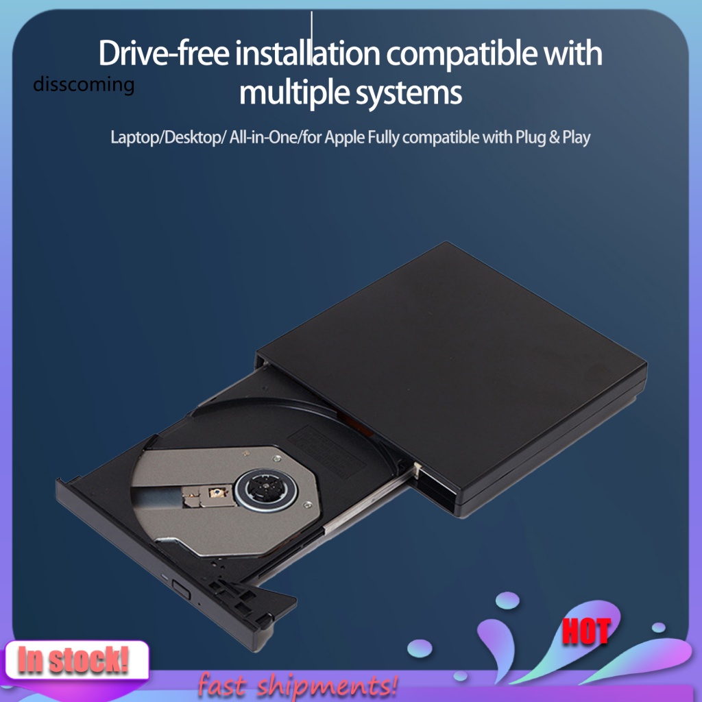 Đầu Đọc Đĩa DVD Kết Nối USB 2.0 Cho Laptop