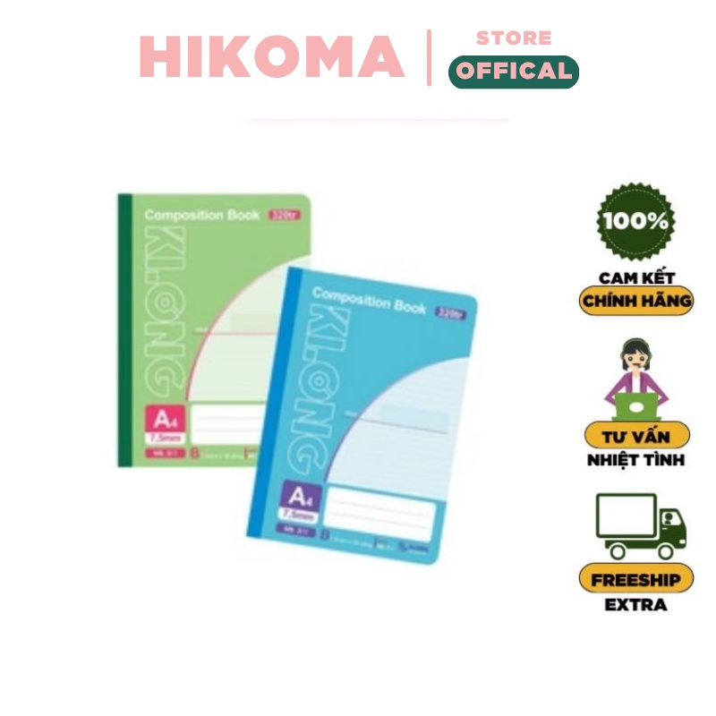 Sổ bìa cứng A4 klong 320 trang - HIKOMA STORE