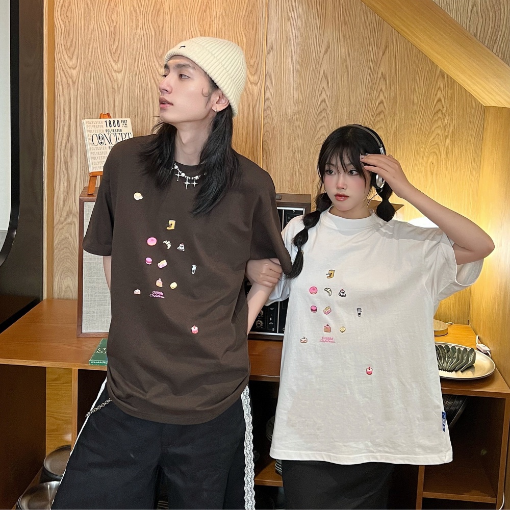 Áo thun unisex Cafeteria màu trắng - Basic tee Onism