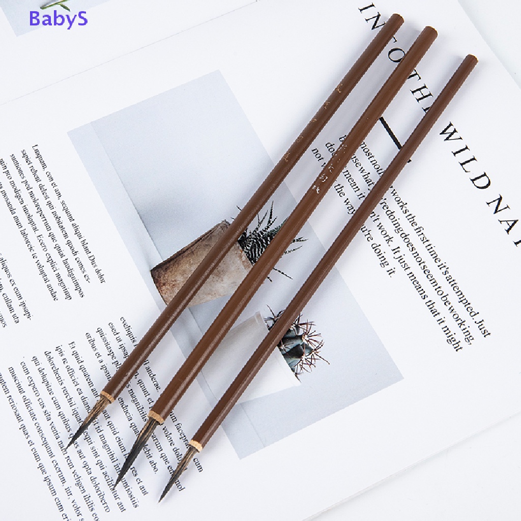 Set 3 Cọ Vẽ Tranh Thư Pháp Chuyên Dụng