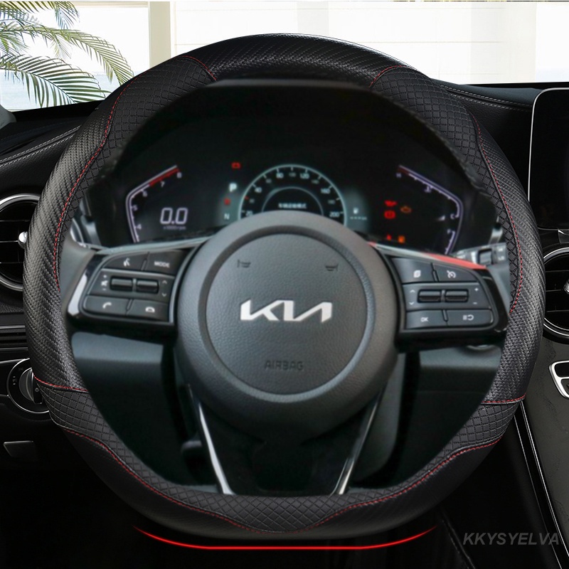Bọc Vô Lăng Xe Hơi 38cm 15 "Bằng Da Cho Kia Sportage Sid Rio 3 Soul Sportage Ceed Sorento Cerato K2 K3 K4 K5 KX3 KX5 2022
