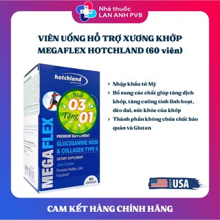 MEGAFLEX JOINT SOOTHER (Hàng nhập khẩu) - Bổ sung Glucosamine, MSM hỗ trợ giảm thoái hóa hớp, khô khớp.