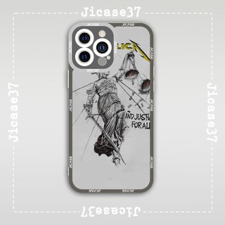 Ốp lưng iphone và samsung xiaomi oppo cạnh vuông Jicase Metallica Rock N' Roll Thiên Thần Vintage Retro 