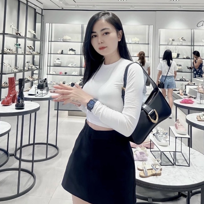 Túi xách nữ đeo vai Charles and Keith kẹp nách khoá móng ngựa size 28.5cm CK2-20270913 MAR ORIGINALS STORE