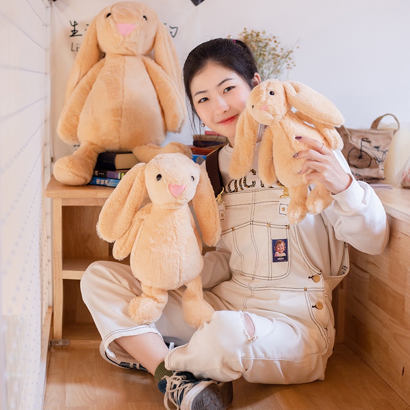 Đồ chơi nhồi bông Hình Thỏ Tai Dài 35 / 45 / 60CM Dễ Thương