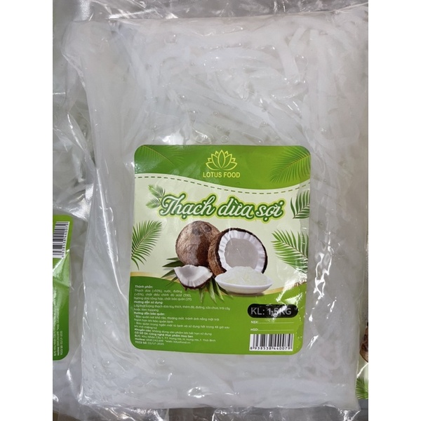 thạch dừa sợi túi 1,5kg