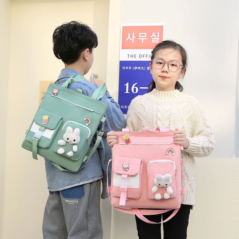 Ba Lô Đi Học Vải canvas Có Thể Được carried on Two Vai Cho Nam Và Nữ Tiểu Học