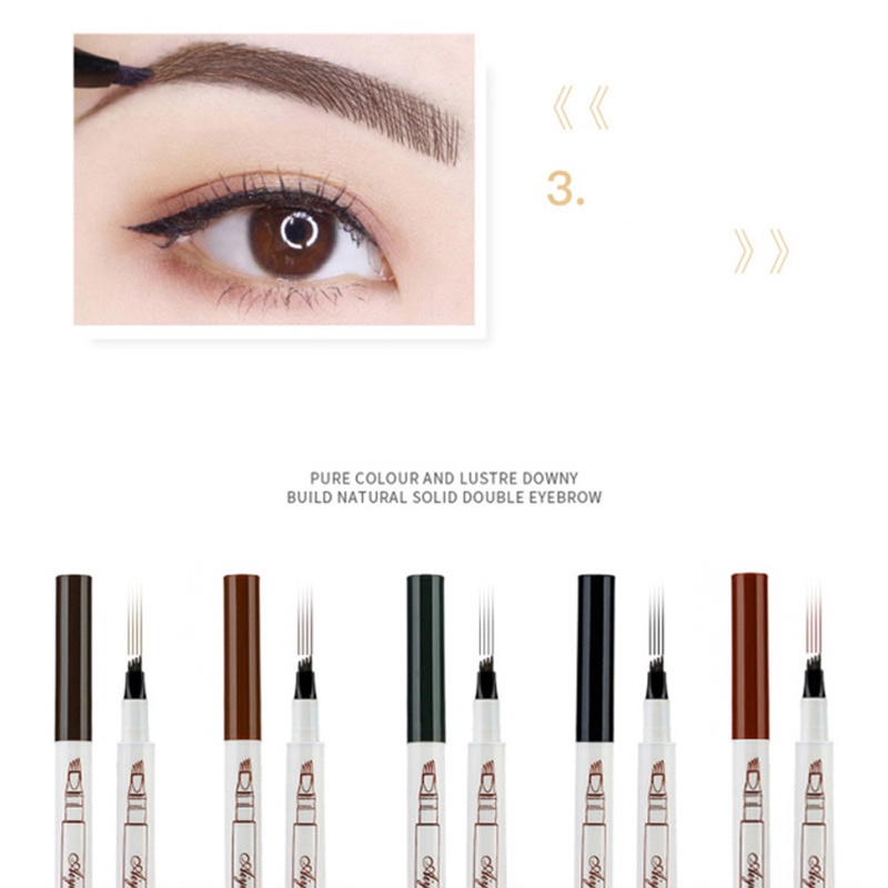 Bút Kẻ Mày 4D Dạng Lỏng Lâu Trôi Chống Thấm Nước Phong Cách Hàn Quốc