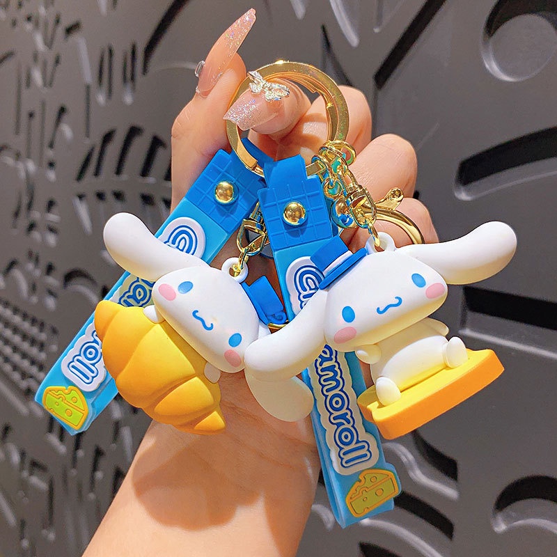 Sanrio Móc Khóa Hình Món Tráng Miệng / Phô Mai Muối Biển / Móc Chìa Khóa / Xe Máy / Xe Hơi Dành Cho Cặp Đôi