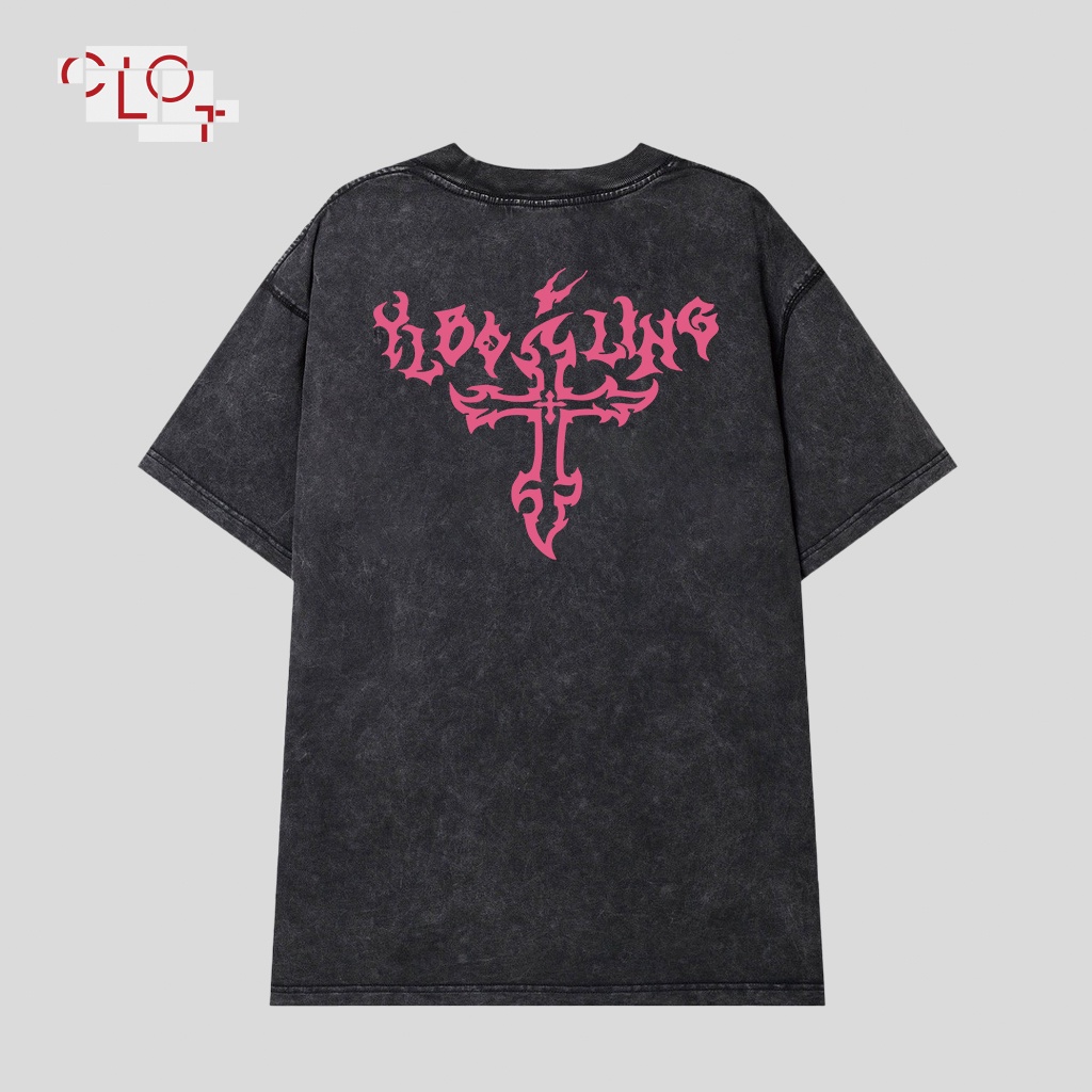 CLOT Áo thun nam nữ fashion retro Nâu xám bigsize unisex ulzzang 100%cotton