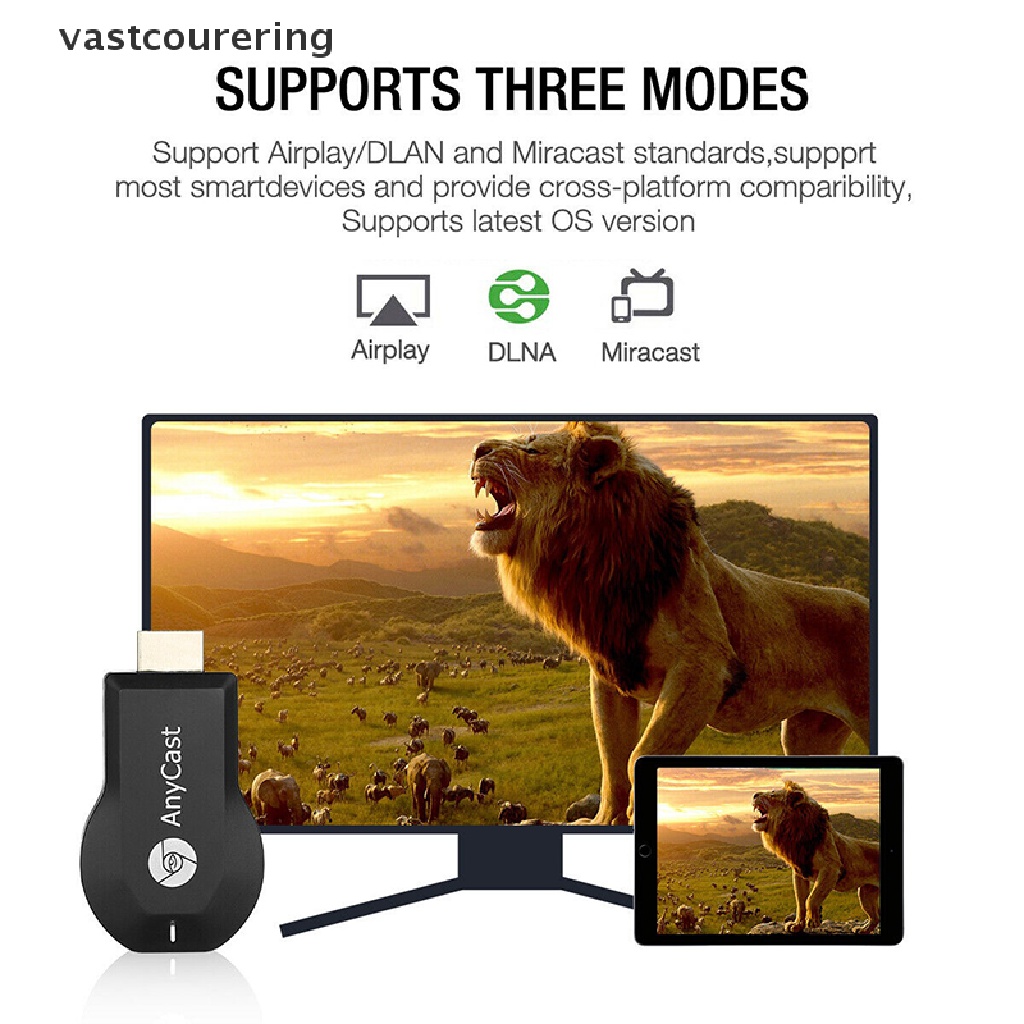 Thiết Bị Nhận Tín Hiệu WiFi AnyCast M12 Plus Miracast HDMI TV DLNA 1080P EN