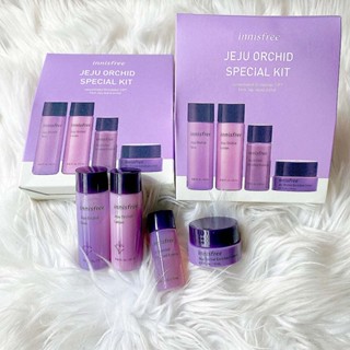 Bộ Dưỡng Da Mini Chống Lão Hóa Chiết Xuất Hoa Lan Tím Innisfree Jeju Orchid Special Kit 4 Món