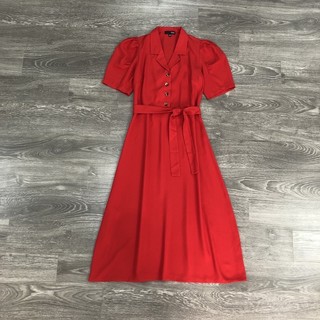 Đầm sơ mi Mixxo tay phồng