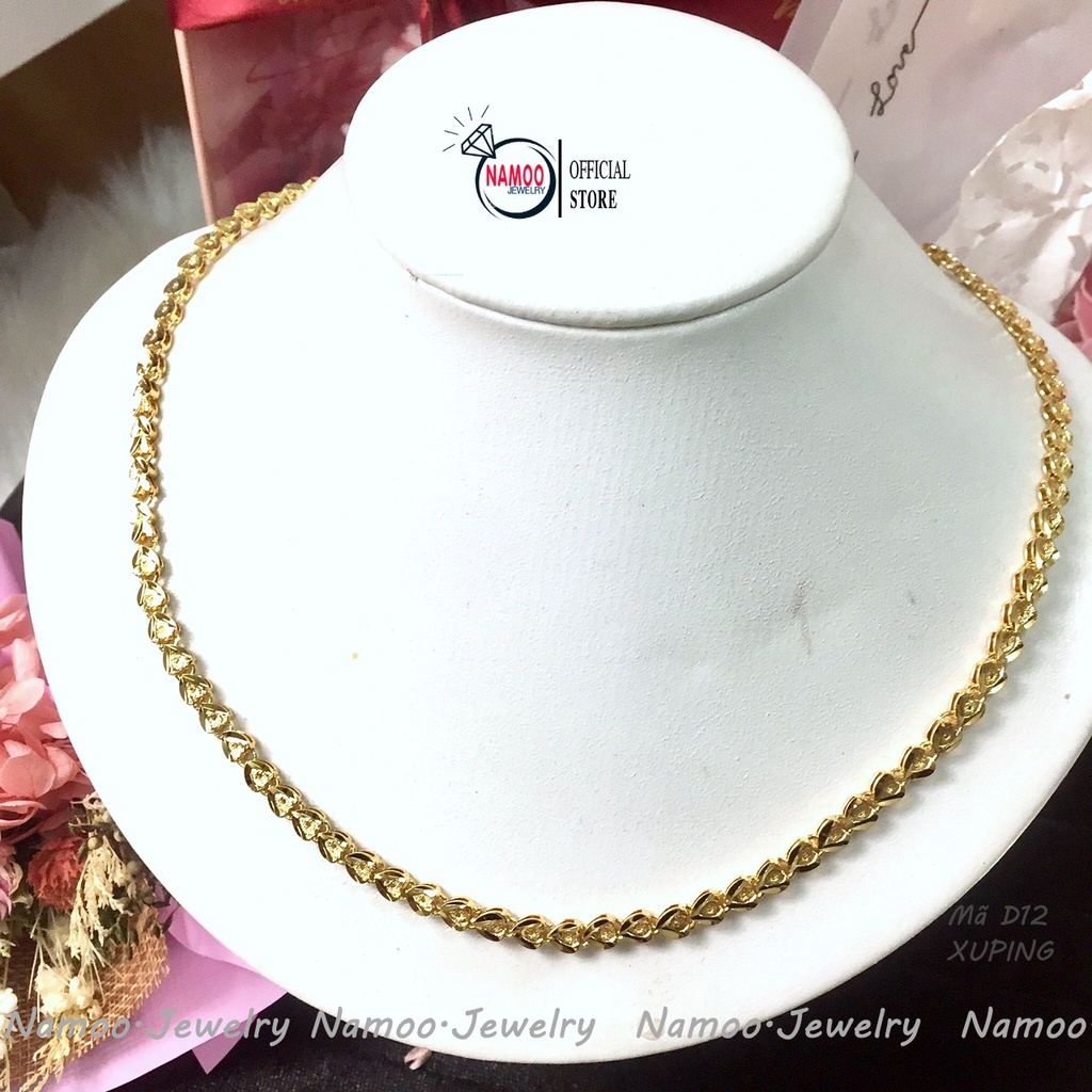 Dây Chuyền Trơn Nữ D12 Bền Màu, Hàng Cao Cấp Dùng Hàng Ngày Bảo Hành 6 tháng