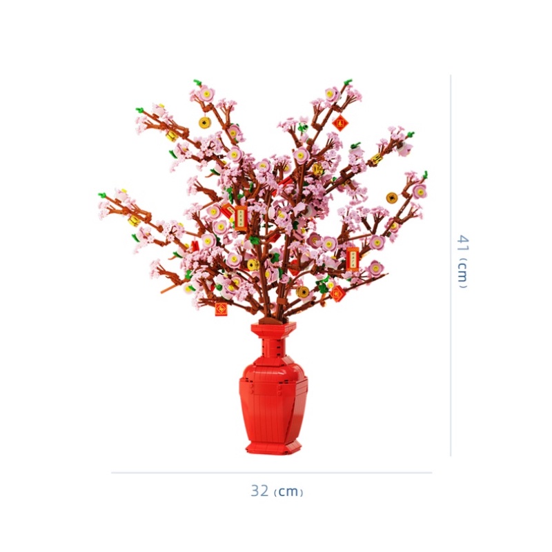 Bình Hoa Đào Sưu Tầm Hoa Đào Đồ Chơi diy Để Bàn Trang Trí Quà Tặng