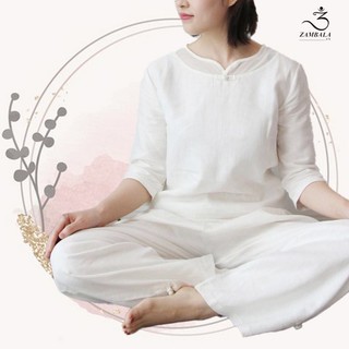 Quần áo Thiền cho phật tử, người tập yoga Zambala ZBL009 -  Nữ Cổ Tim