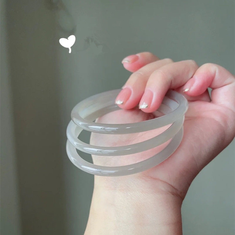 Vòng Đeo Tay Một Bước Một Vòng Mỏng Màu Xám Xanh Lam Sương Mù Màu Xanh Dương Nhạt Chuông Jingle Một Bước Cho Bạn Gái Bạn Gái