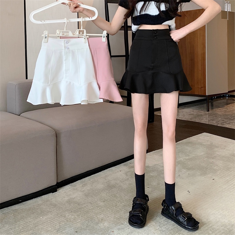 Chân váy đuôi cá SUXI dáng chữ A lưng cao màu ngọt ngào