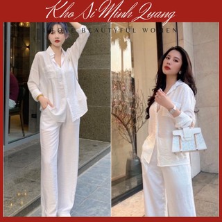 Set bộ đũi trắng nữ đi chơi du lịch siêu đẹp sang chảnh hàng thiết kế đủ size dưới 68kg