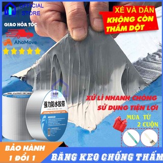 Băng keo chống thấm nước, miếng dán siêu dính, keo chống dột trap paste, cuộn rộng 5cm x 5 mét- ICO HOME