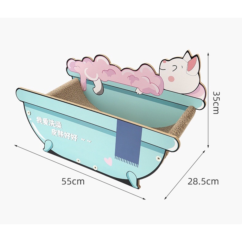 Cào móng/ bàn cào kết hợp ổ nằm cho mèo hình ghế sofa và bồn tắm - 4pets official
