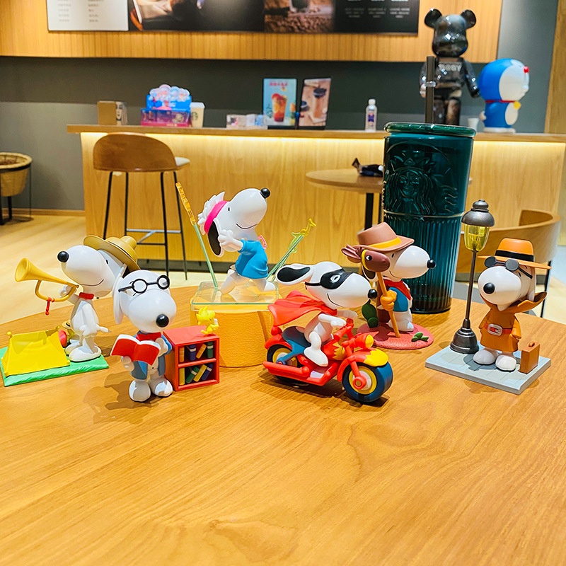Mô Hình Búp Bê Snoopy Dễ Thương Dùng Trang Trí