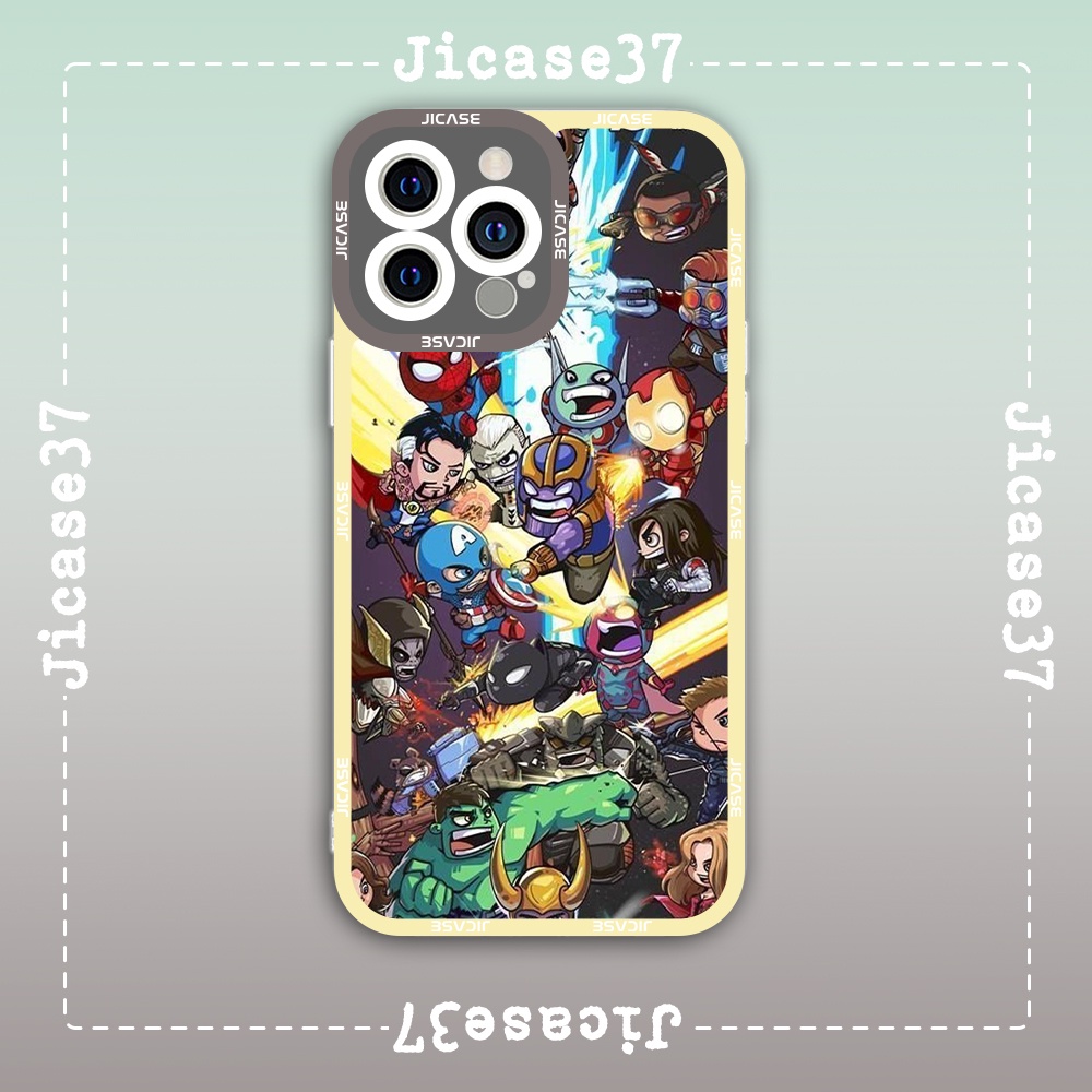 Ốp lưng iphone samsung xiaomi oppo cạnh vuông Jicase JMcase Marvel Comics Nhân Vật Truyện Tranh Comi